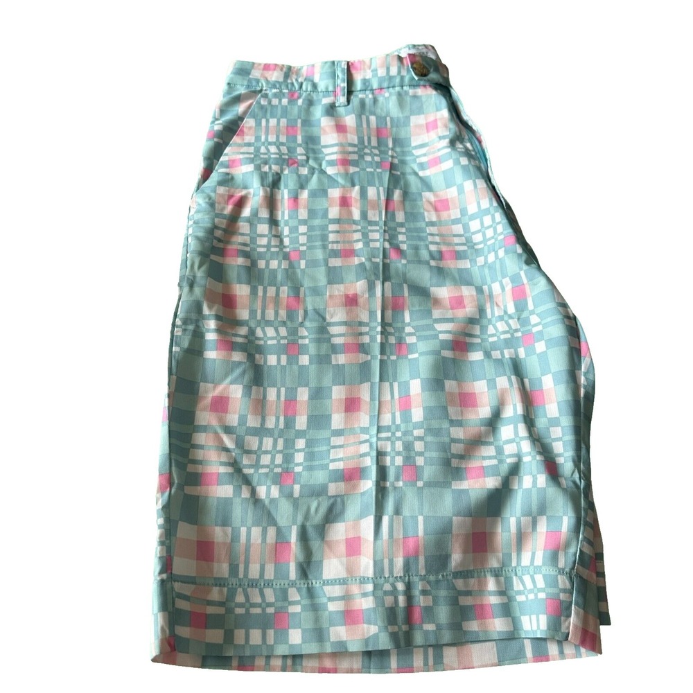 Flow Society Mens Plaid Golf Moisture Wicking Performance Shorts Size‎ 40x10